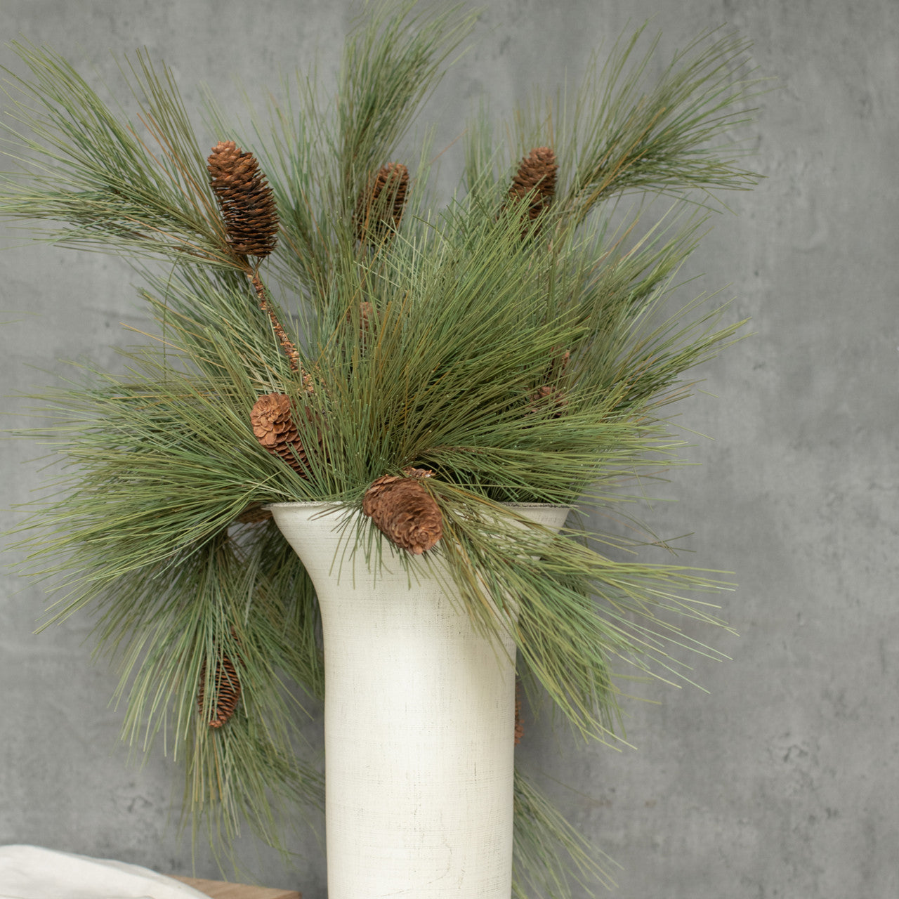 29" River Pine Spray w/ Cones